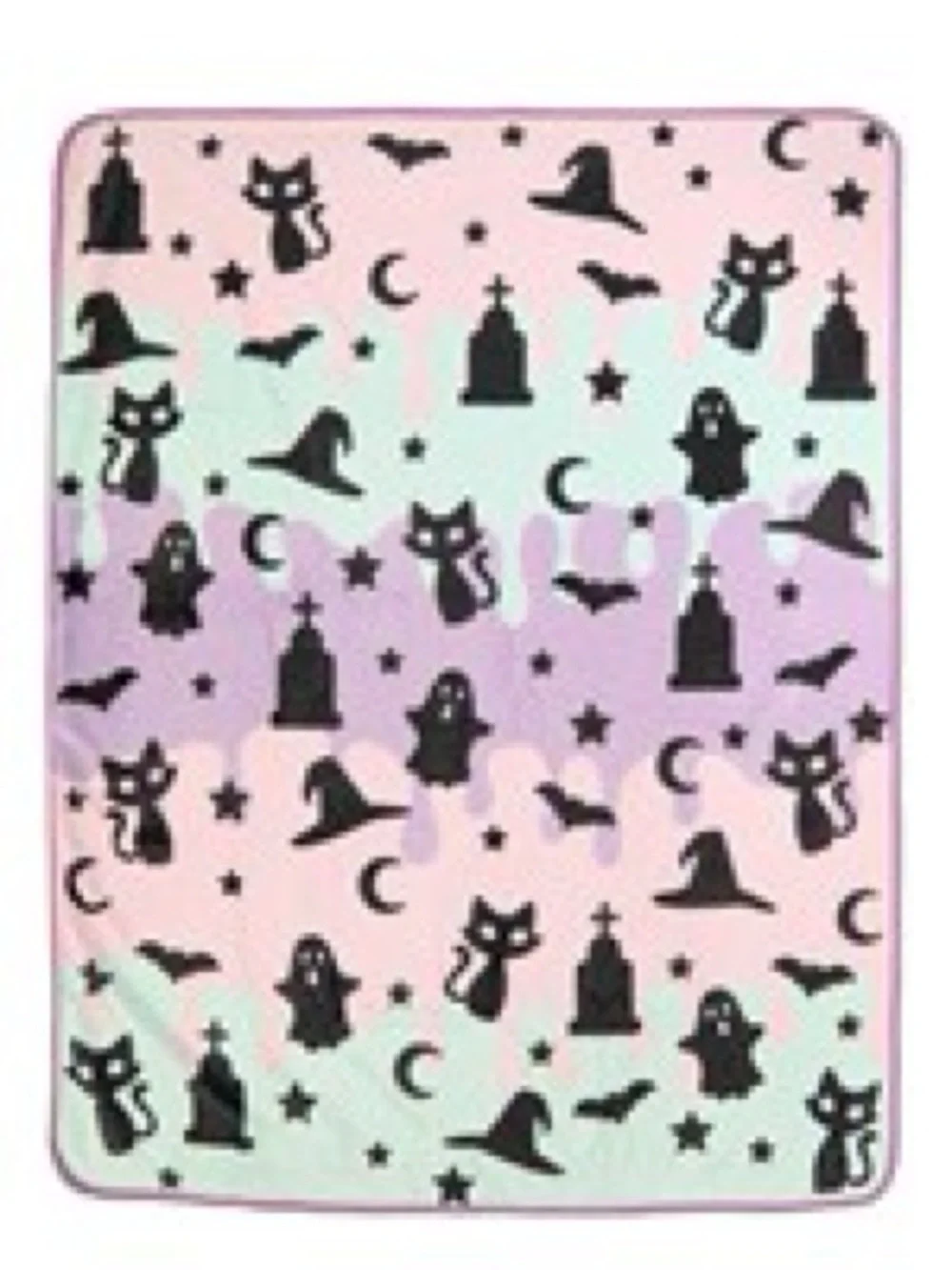 Pastel Halloween Cozy Microfiber Fleece Throw Blanket 60